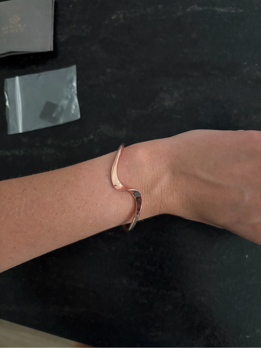 Cooper cuff from Chaco canyon stamped